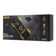 FNIRSI ψηφιακός αναλυτής τοίχου WD-02, ανίχνευση μετάλλου/ξύλου/καλωδίων, επαναφορτιζόμενος