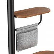 BRATECK βάση τηλεόρασης δαπέδου FS54-22T-02W, 17-43", έως 15kg, με ράφι & ροδάκια, μαύρη