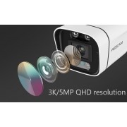 FOSCAM smart IP κάμερα V5P, 5MP 3K, 6x zoom, WiFi, IP66, Onvif, μαύρη