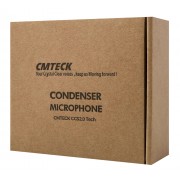 CMTECK επιτραπέζιο μικρόφωνο G006Plus με εύκαμπτο βραχίονα, omnidirectional, USB, μαύρο