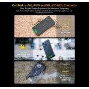 OUKITEL smartphone G2, 6", 4/64GB, 6300mAh, IP68/IP69K, πορτοκαλί