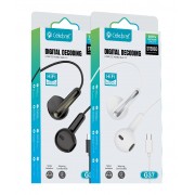 CELEBRAT earphones με μικρόφωνο G37, USB-C σύνδεση, 14.2mm, 1.2m, μαύρα