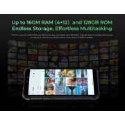OUKITEL smartphone G5, 6", 4/128GB, 6300mAh, IP68/IP69K, μαύρο