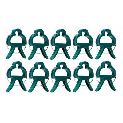 Κλιπ στήριξης φυτών GAR-0002, 6 x 4.5cm, πράσινο, 10τμχ