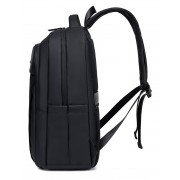 GOLDEN WOLF τσάντα πλάτης GB00711 με θήκη laptop 15.6", 27L, μαύρη