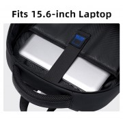 GOLDEN WOLF τσάντα πλάτης GB00711 με θήκη laptop 15.6", 27L, μαύρη