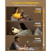 GLOCUSENT LED φακός διαβάσματος GLCSNTA2301, επαναφορτιζόμενος, έως 50lm, γκρι