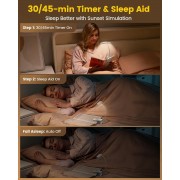 GLOCUSENT LED φακός διαβάσματος GLCSNTA2902, επαναφορτιζόμενος, έως 63lm, λευκός