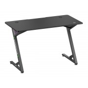 BRATECK gaming γραφείο GMD14-1 με RGB φωτισμό, 120x60x75cm, μαύρο