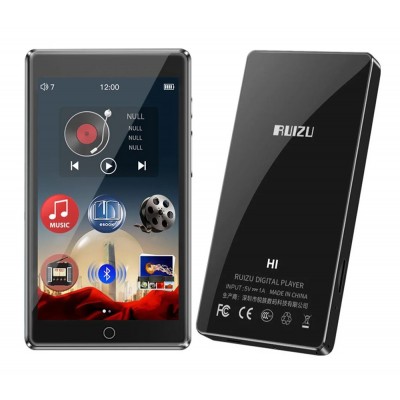 RUIZU MP3 player Η1 με οθόνη αφής 4", 32GB, ελληνικό μενού, Bluetooth, μαύρο