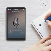 RUIZU MP3 player Η9 με οθόνη αφής 3.8", 16GB, BT, 1000mAh, μαύρο