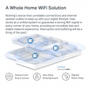 MERCUSYS Mesh WiFi 6 System Halo H60X, 1500Mbps Dual Band, 3τμχ, V.1.0