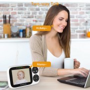 HELLOBABY ενδοεπικοινωνία μωρού HB2033 με κάμερα & οθόνη 3.2", 720p