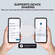 HAVEDEER smart tag ACCUTAG για Android συσκευές, Bluetooth tracker, λευκό