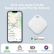 HAVEDEER smart tag ITAG03 για iOS συσκευές, Bluetooth tracker, λευκό