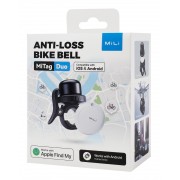 MILI κουδούνι ποδηλάτου με smart tag MiTag Duo, iOS & Android, Bluetooth tracker, μαύρο/λευκό