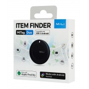 MILI smart tag MiTag Duo για iOS & Android συσκευές, Bluetooth tracker, μαύρο