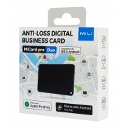 MILI ψηφιακή επαγγελματική κάρτα & tracker MiCard Duo για iOS & Android συσκευές, NFC, Bluetooth, μαύρο