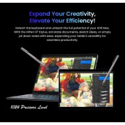 CHUWI tablet Hi10 Max με πληκτρολόγιο/στυλό αφής/θήκη, 12.9", 12/512GB, Windows 11 Pro, 4800mAh, γκρι