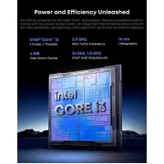 CHUWI tablet Hi10 X2 με πληκτρολόγιο, 10.1", 8/256GB, Windows 11 Home, 3400mAh, γκρι