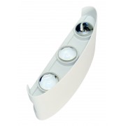 POWERTECH LED φωτιστικό τοίχου HLL-0160, 6W, 4000K, 480lm, IP65, λευκό