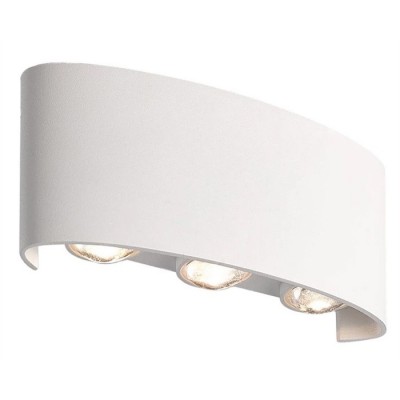 POWERTECH LED φωτιστικό τοίχου HLL-0160, 6W, 4000K, 510lm, IP65, λευκό