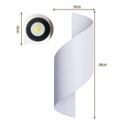 POWERTECH LED φωτιστικό τοίχου HLL-0162, 10W, 4000K, 800lm, IP65, λευκό