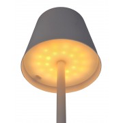 POWERTECH LED επιτραπέζιο φωτιστικό HLL-0194, ρυθμιζόμενο, επαναφορτιζόμενο, λευκό