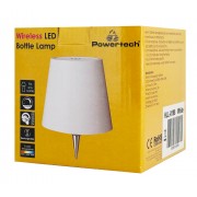 POWERTECH LED φωτιστικό για μπουκάλι HLL-0198, ρυθμιζόμενο, επαναφορτιζόμενο, λευκό