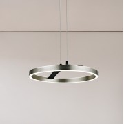 POWERTECH LED φωτιστικό οροφής HLL-0202, 29W, 4000K, Φ38x120cm, ασημί/μαύρο