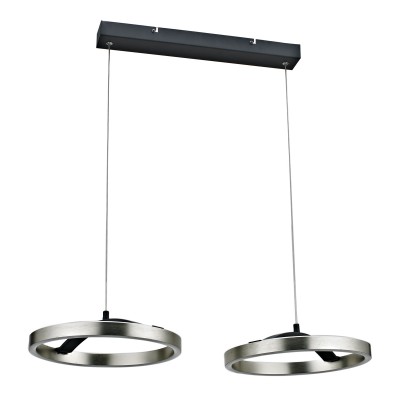 POWERTECH LED φωτιστικό οροφής HLL-0203, 42W, 4000K, 70x30x120cm, ασημί/μαύρο