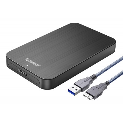 ORICO θήκη για 2.5" SATA HDD/SSD HM25U3, 5Gbps, μαύρη