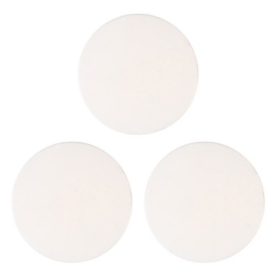 Αυτοκόλλητο στοπ πόρτας HUH-0100, Φ5cm, λευκό, 3τμχ