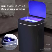 HOME USE κάδος απορριμμάτων HUH-0190 με φωτοκύτταρο, 14lt, γκρι