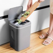 HOME USE κάδος απορριμμάτων HUH-0190 με φωτοκύτταρο, 14lt, γκρι