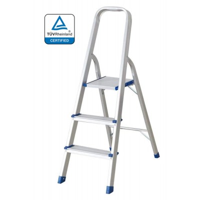 HOME USE σκάλα αλουμινίου HUH-0201 με 2+1 σκαλοπάτια, EN 131, 117.5cm
