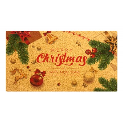 HOME USE πατάκι εισόδου HUH-0205, αντιολισθητικό, 60x40cm, 8mm πάχος, καφέ