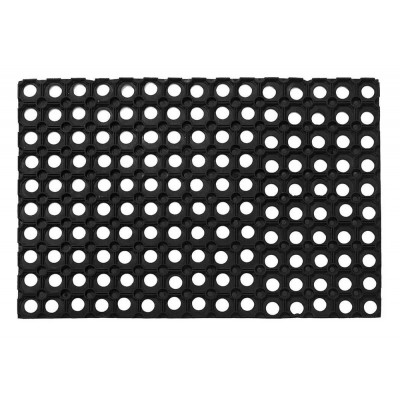 HOME USE πατάκι εισόδου HUH-0209, αντιολισθητικό, καουτσούκ, 60x40cm, 16mm πάχος, μαύρο