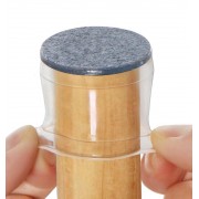 HOME USE προστατευτικές τάπες επίπλων HUH-0225, 32-37mm, διάφανες, 24τμχ