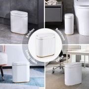 HOME USE κάδος απορριμμάτων HUH-0226 με φωτοκύτταρο, 7lt, λευκός
