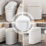 HOME USE κάδος απορριμμάτων HUH-0227 με φωτοκύτταρο, 9lt, λευκός