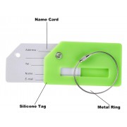 HOME USE ετικέτα βαλίτσας HUH-0246, 9.2x0.7x5.2cm, πράσινη