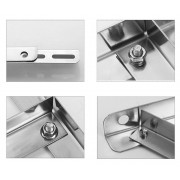 HOME USE επιτοίχια βάση κλιματιστικού HUH-0250, 410x490mm, ανοξείδωτη, έως 180kg