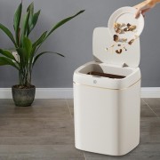 HOME USE κάδος απορριμμάτων HUH-0251 με φωτοκύτταρο, 9lt, λευκός