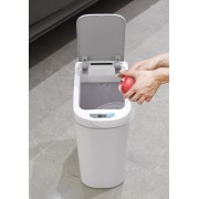 HOME USE κάδος απορριμμάτων HUH-0255 με φωτοκύτταρο, 7lt, λευκός