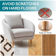 HOME USE προστατευτικές τάπες επίπλων HUH-0258, 16-23mm, διάφανες, 24τμχ