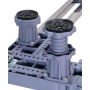 HOME USE βάση λευκών συσκευών HUH-0260 με ρόδες, ρυθμιζόμενη 70x90cm, έως 500kg, γκρι