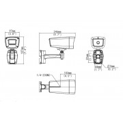 UNIARCH IP κάμερα IPC-B222-APF40, 4mm, 2MP, IP67, PoE, IR 60m