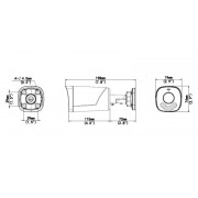 UNIARCH IP κάμερα IPC-B233-APF40W, 4mm, 3MP, IP67, PoE, LED, IR 50m