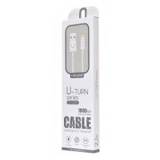 USAMS καλώδιο Lightning σε USB US-SJ097, 2.1A, 1m, λευκό